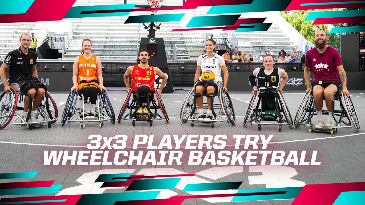 3x3 players try Wheelchair basketball | 3x3 Europe Cup 2024