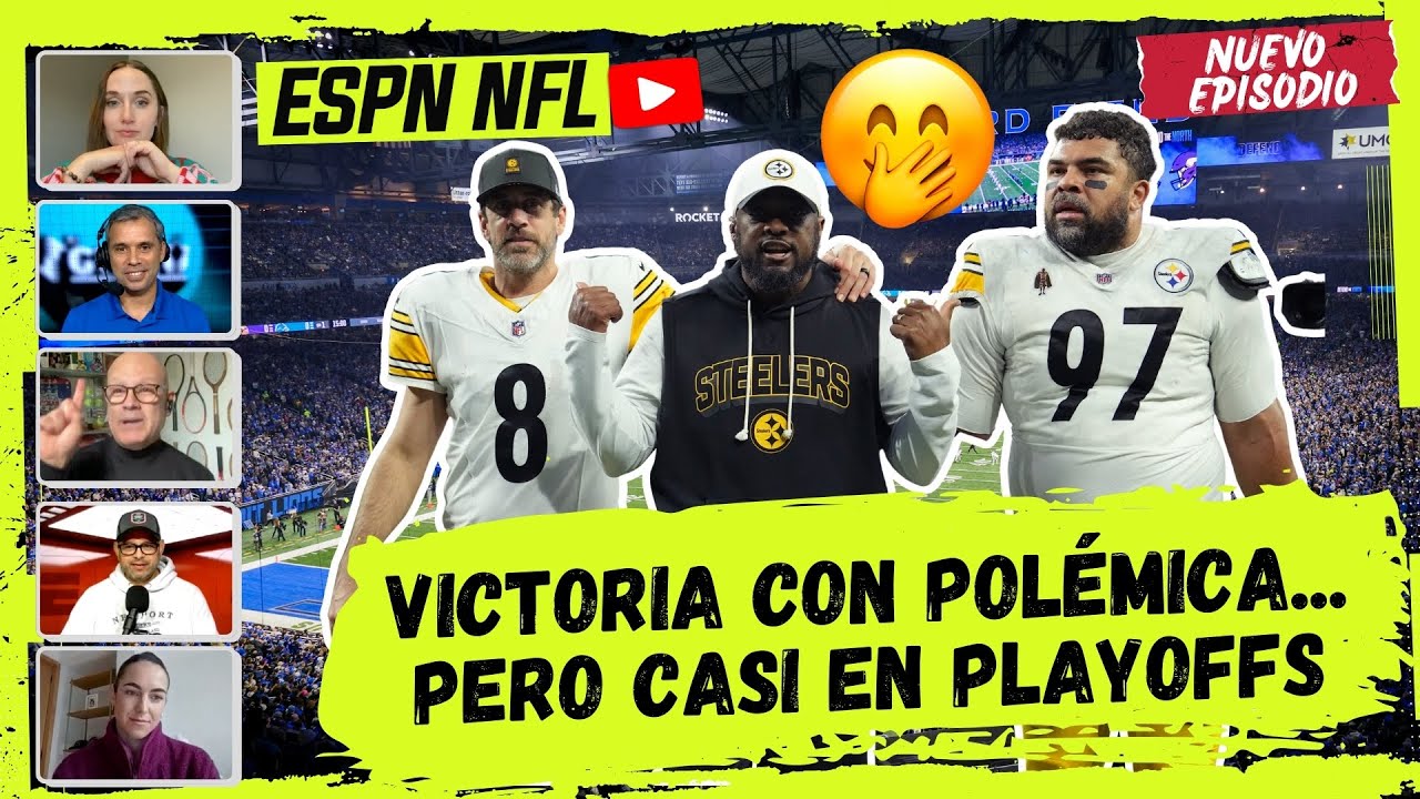 STEELERS están a UN PASO DE PLAYOFFS UNA VEZ MÁS tras POLÉMICA victoria vs LIONS | ESPN NFL