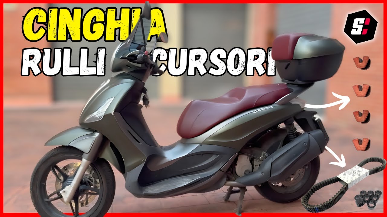 BEVERLY 350 CINGHIA + RULLI + CURSORI - Piaggio Beverly maintenance