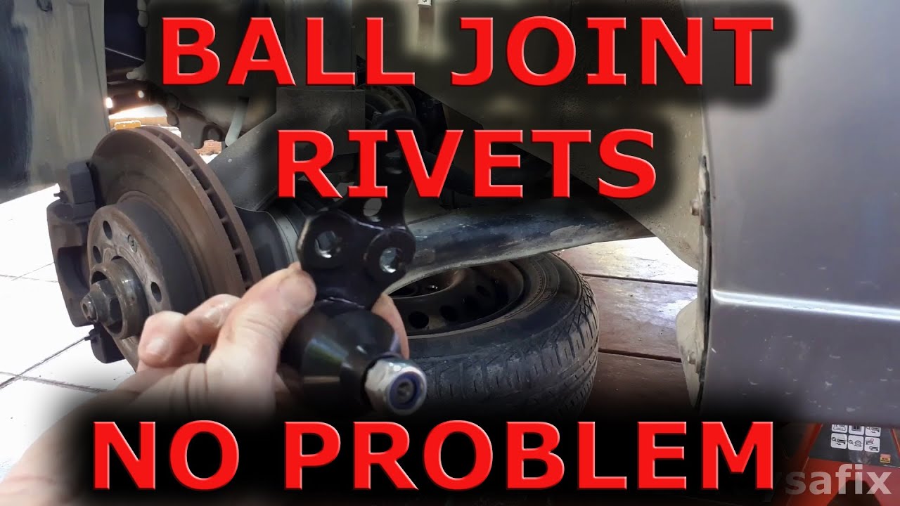 Ball joint replacement remove rivets the easy way