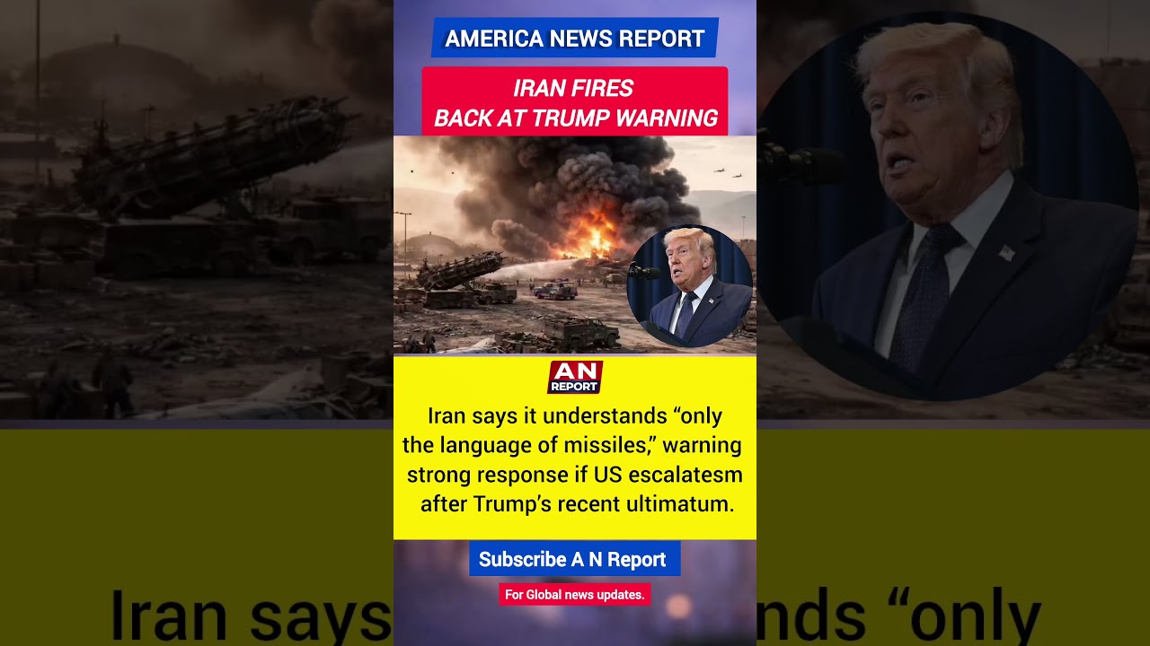 Iran Responds To Trump: &ldquo;Language Of Missiles&rdquo; | Tensions Rise | A N REPORT