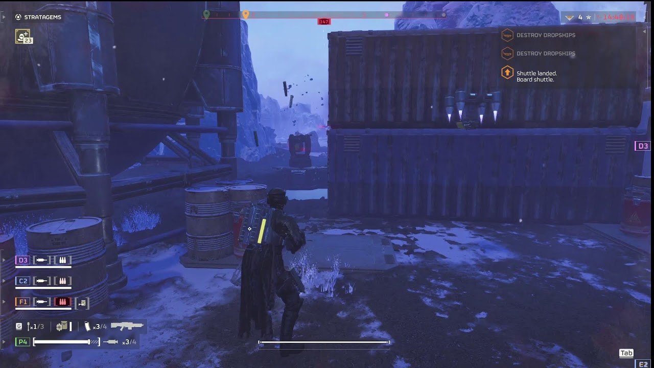 Helldivers 2: Killing some Bots.