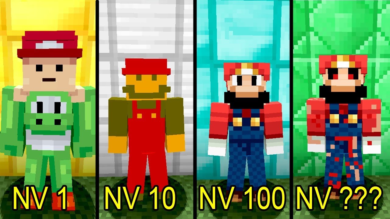 ⚠️ NÍVEIS DO MARIO - MINECRAFT ⚠️