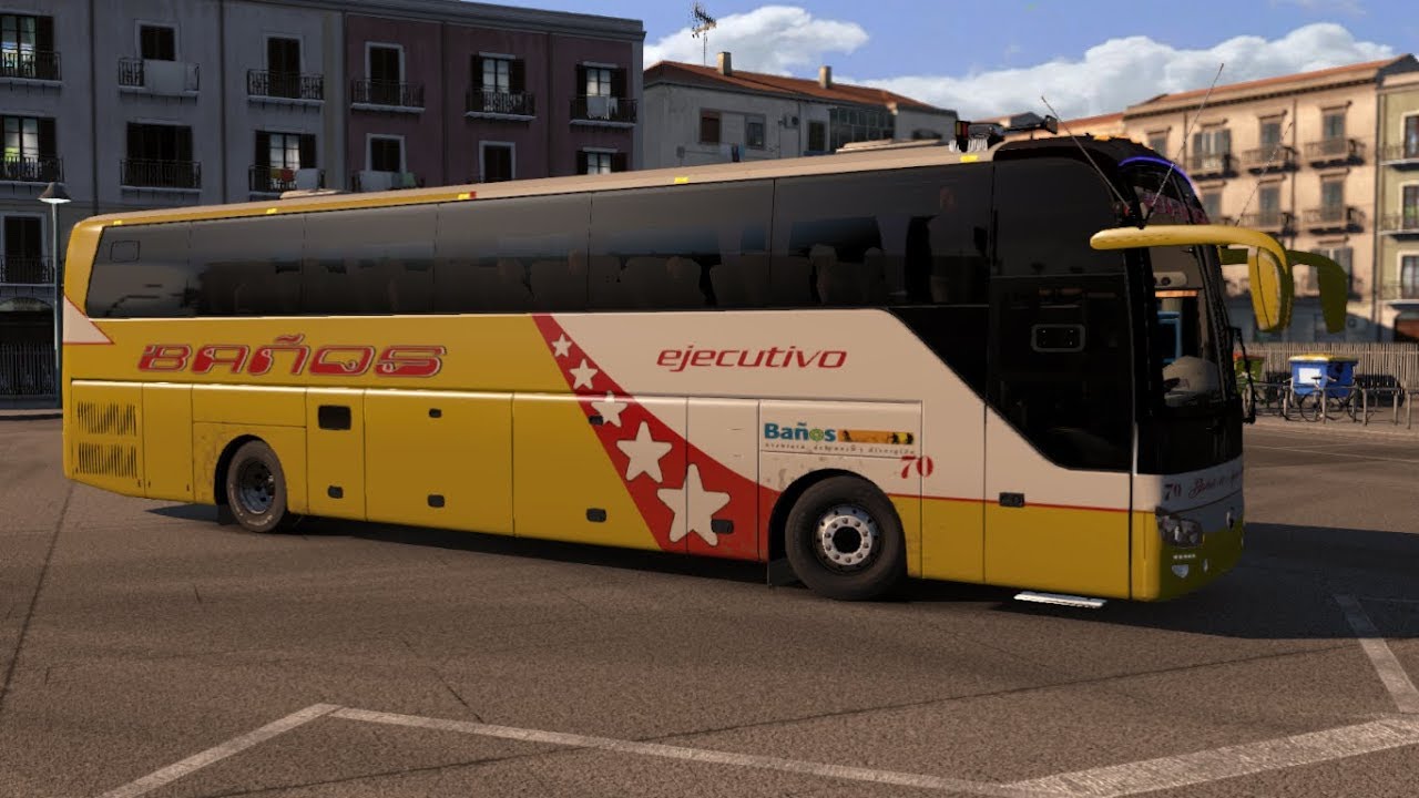BUS YUTONG EXTENDIDO - Coop Baños | Euro Truck Simulator 2 v1.35