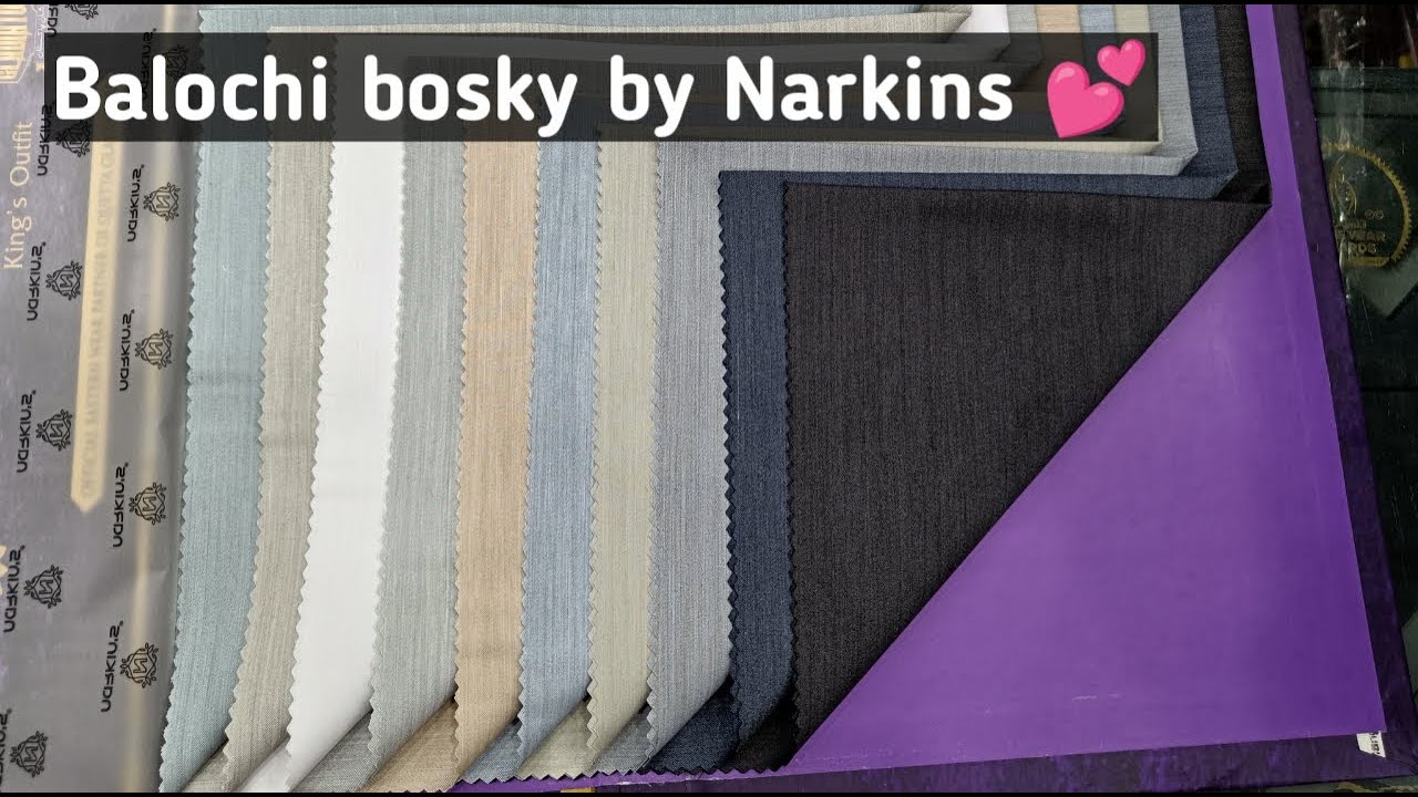 Balochi bosky by narkins | narkins fabric top quality | narkins kings outfit | narkins fabric