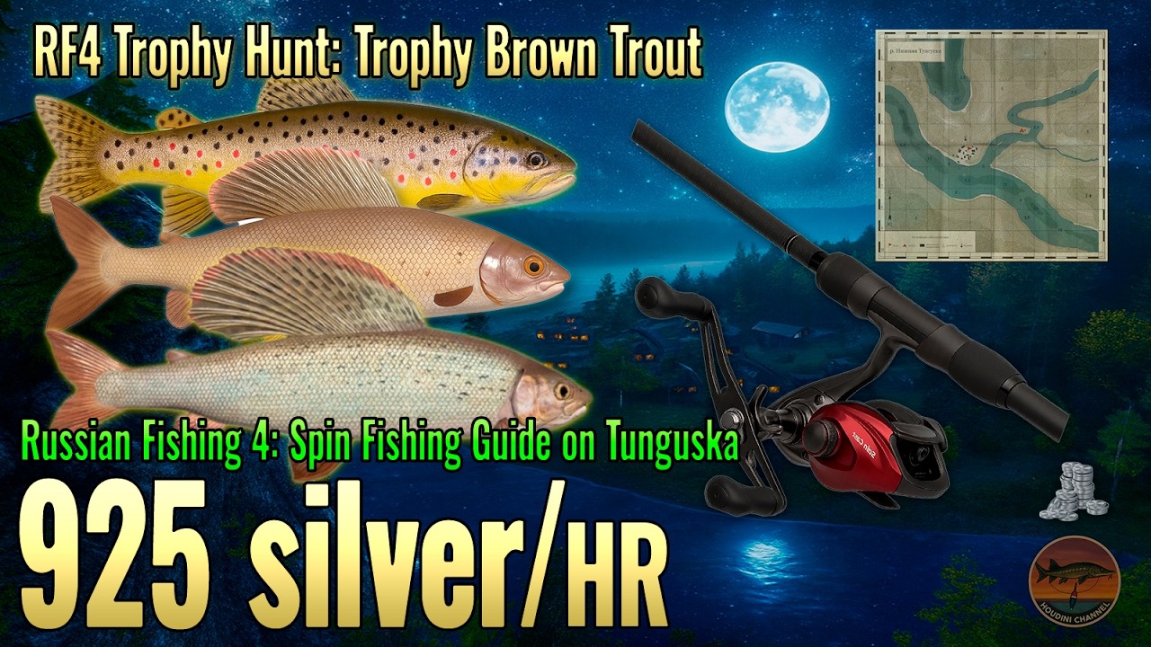Massive 925 Silver/HR! 🎣 Trophy Brown Trout & Rare Lenok | Russian Fishing 4