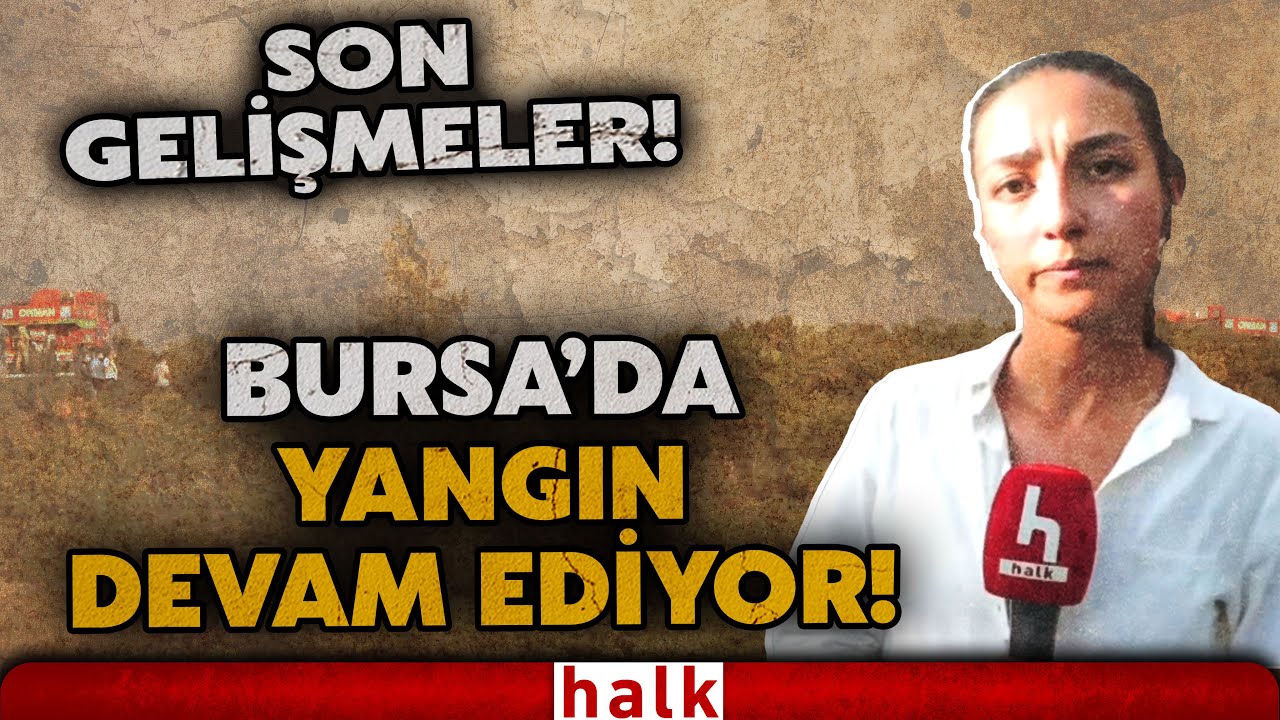 HALK TV YANGIN B&Ouml;LGESİNDE! Bursa Harmancık'ta yangın s&uuml;r&uuml;yor... İşte son g&ouml;r&uuml;nt&uuml;ler!
