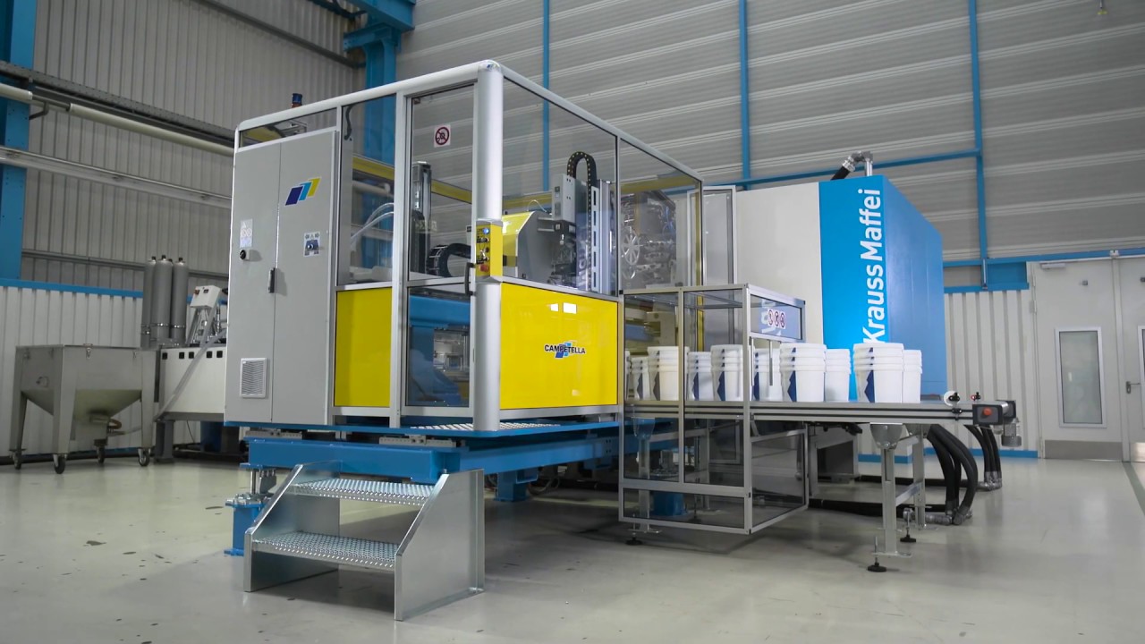 High speed production of IML pails