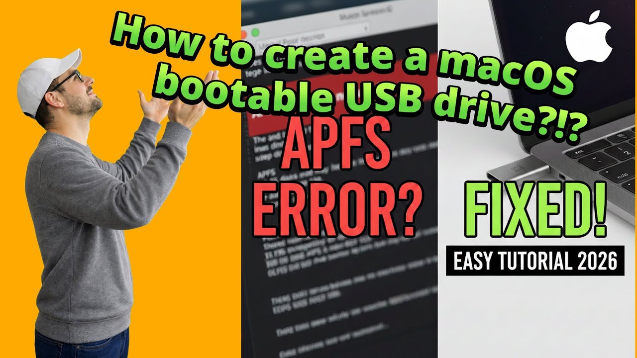 How to Create a Bootable macOS (El Capitan to Tahoe) USB Installer - Fixing Common Terminal Errors