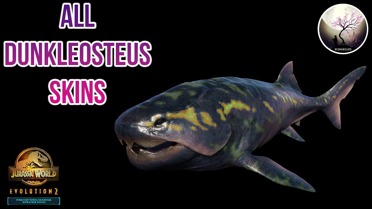 ALL DUNKLEOSTEUS SKINS!! [4K] Jurassic World Evolution 2 Prehistoric Marine Species Pack