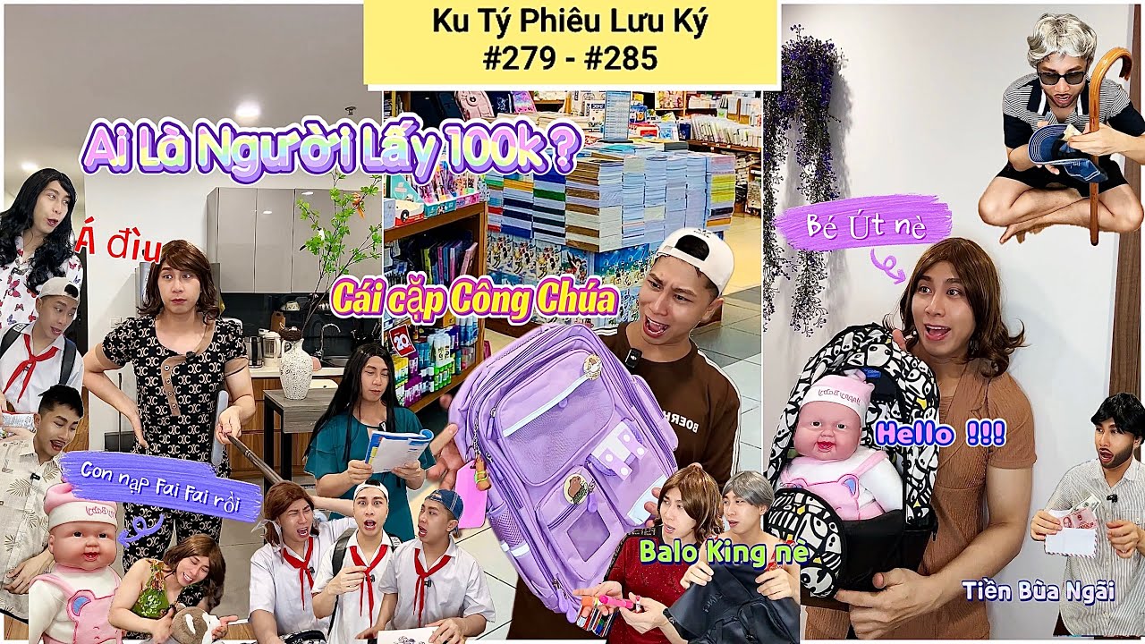 Ku Tý Phiêu Lưu Ký #279 - #285 (Tuyển tập video YouTube Shorts) : Mẹ Mất 100k, Bé Út Đi Học, Balo
