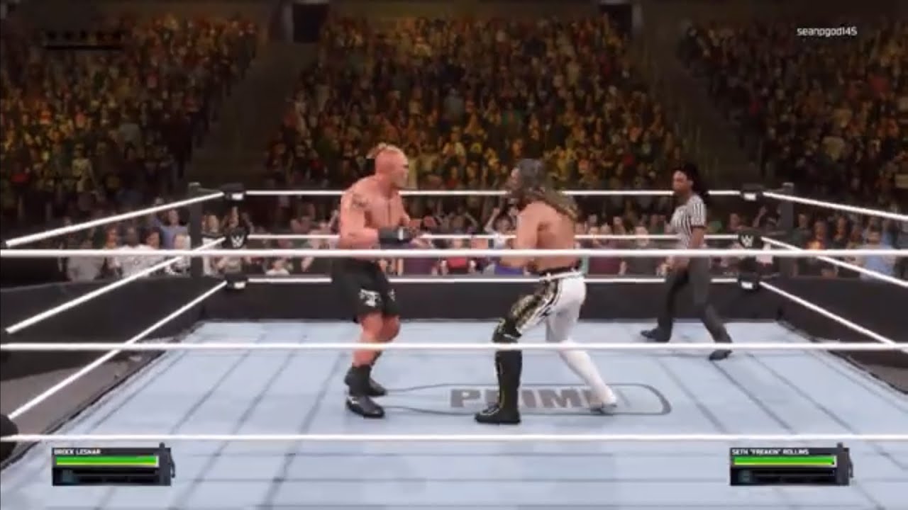 WWE 2K25 ~ Seth “Freakin Rollins vs.Brock Lesnar - Intercontinental Title (M)