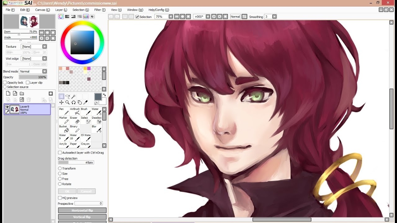 How I Color on Paint Tool SAI (Voiceover Tutorial)