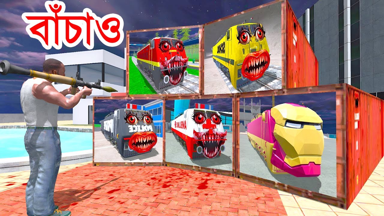 Franklin Found Mystery Train Container in Indian Bikes Driving 3d