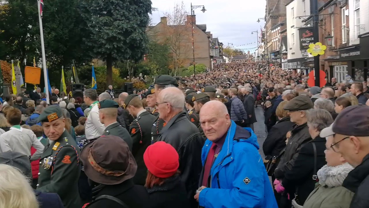 Armistice and Remembrance service at Congleton cenotaph