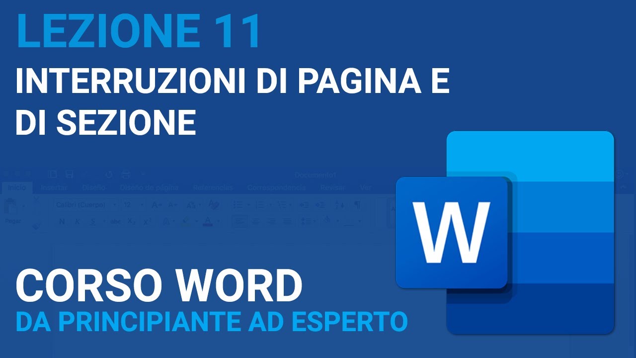 Interruzioni di pagina e di sezione - WORD TUTORIAL ITALIANO 11 [Corso 2023]