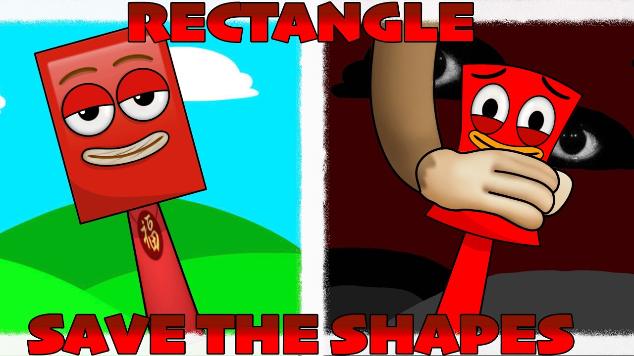 🟥 Sprunki OC RECTANGLE (FROM SAVE THE SHAPES) phase 1-2 X #emoji 😳