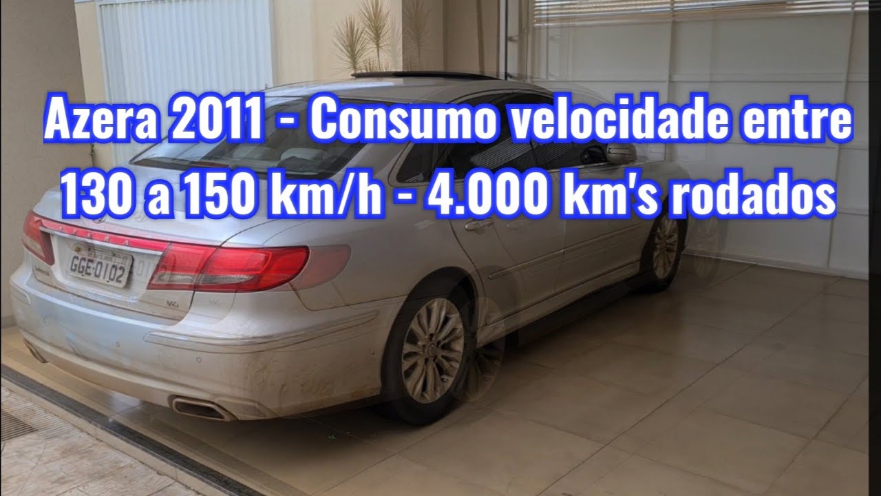 Azera 2011 Consumo entre 130 a 150 km/h Viagem 4.000 km's