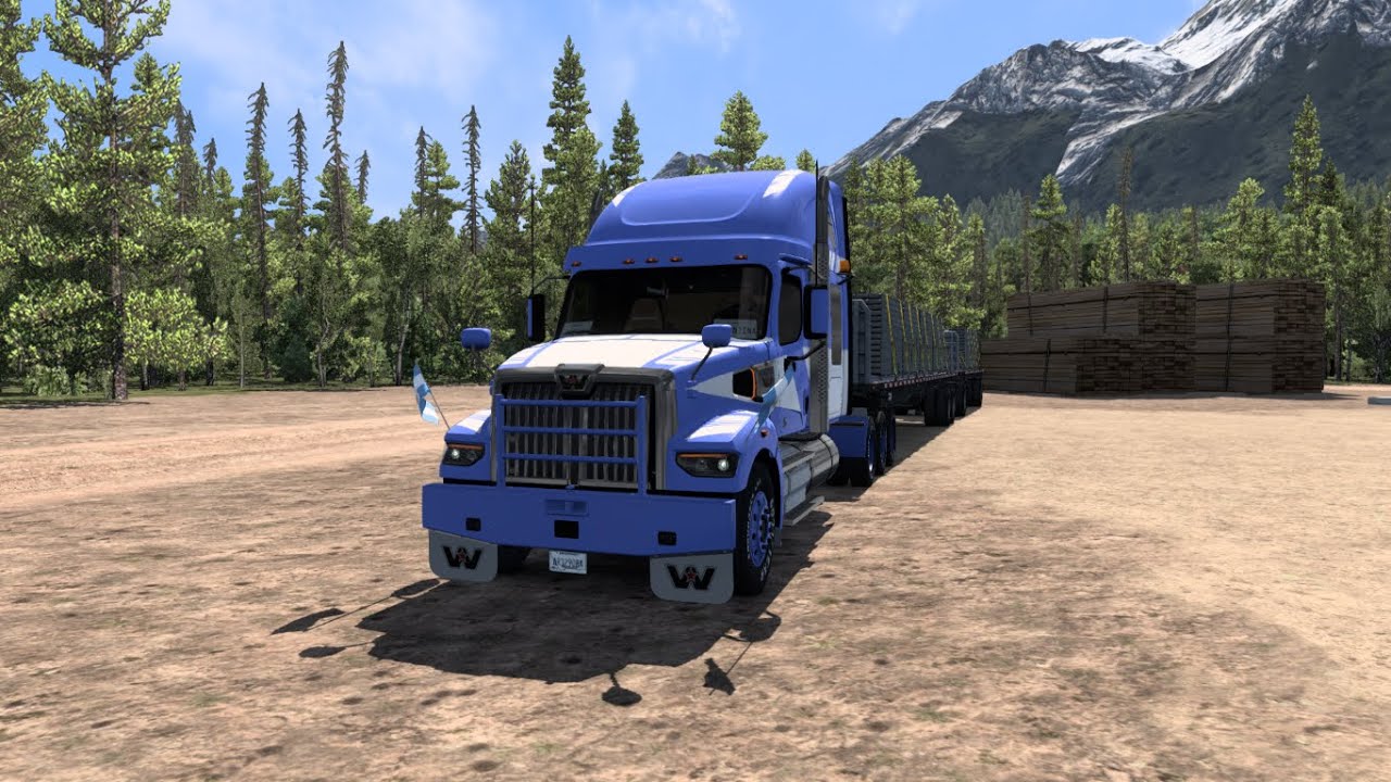 698 Directo Carsan Argentina - ATS 1.57 - Promods Canada #8 - Revelstoke - Golden 29-11-25