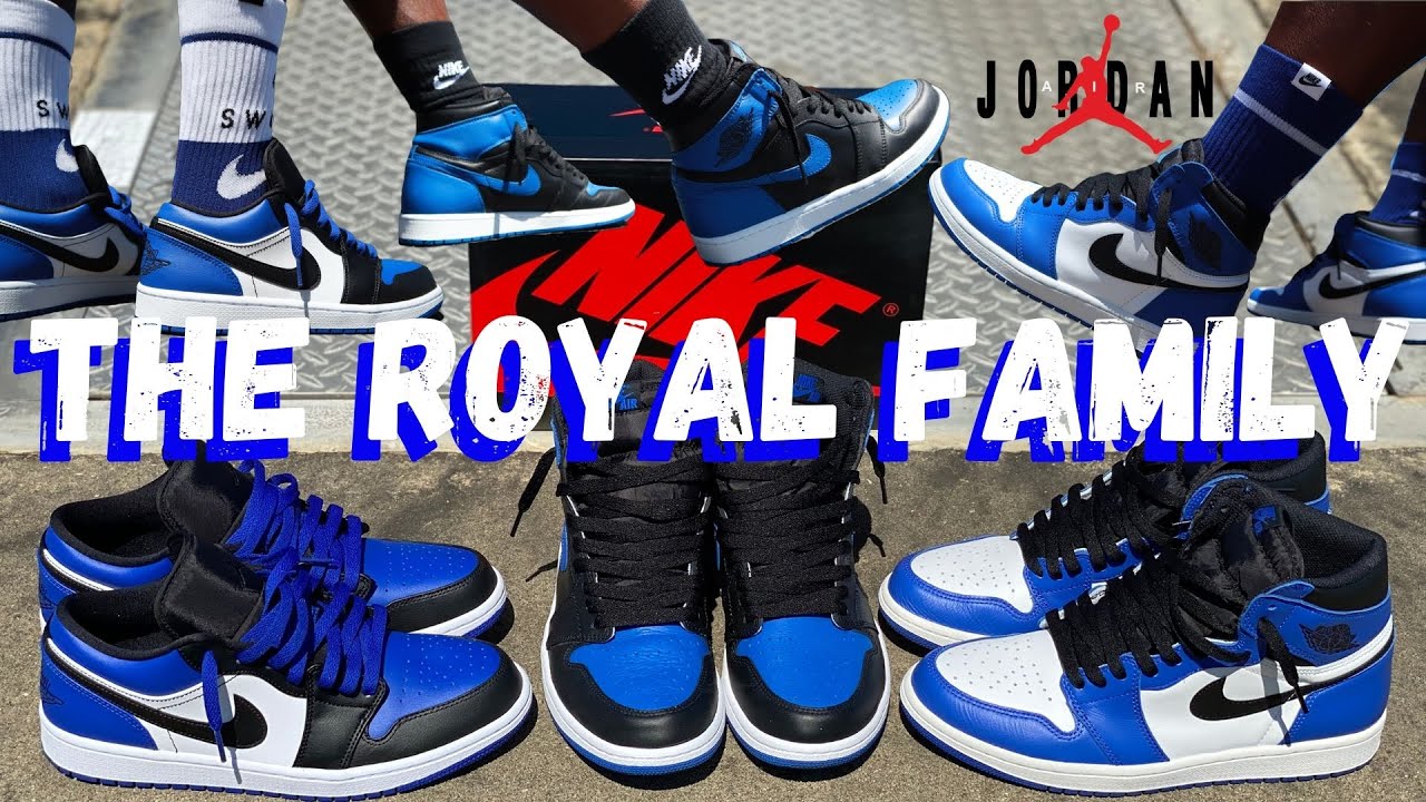 THE ROYAL FAMILY!! JORDAN 1 ROYAL