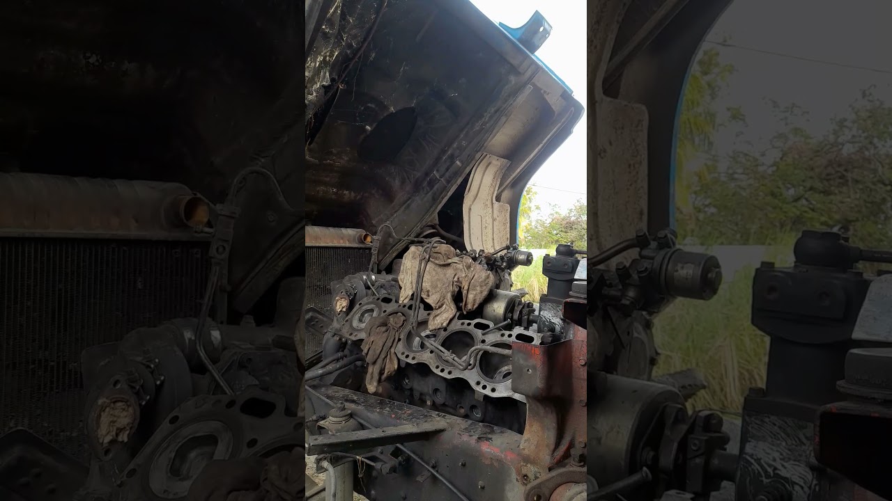 install injection pump and cylinder head. 10pb engine