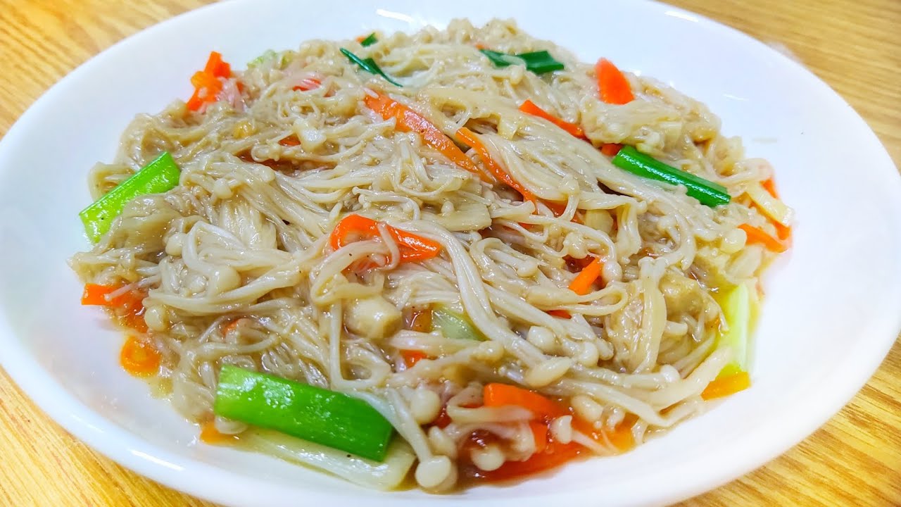 TERNYATA SEGAMPANG INI MASAK JAMUR ENOKI YANG ENAK