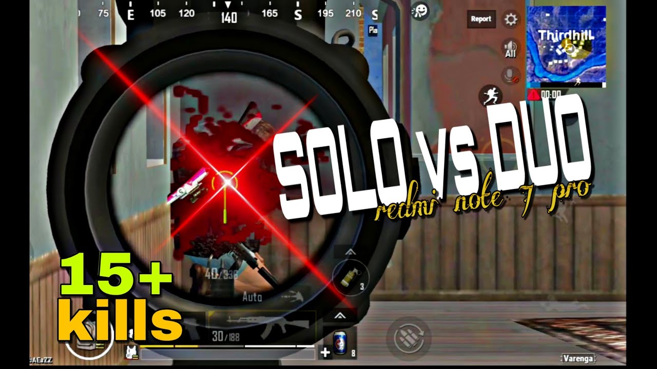 SOLO VS DUO | REDMI NOTE 7 PRO | PUBG LITE