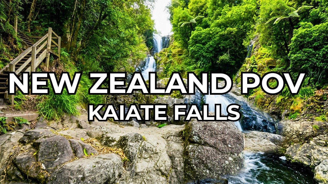 Peaceful Waterfall POV Walk 4K New Zealand - Immersive Nature ASMR
