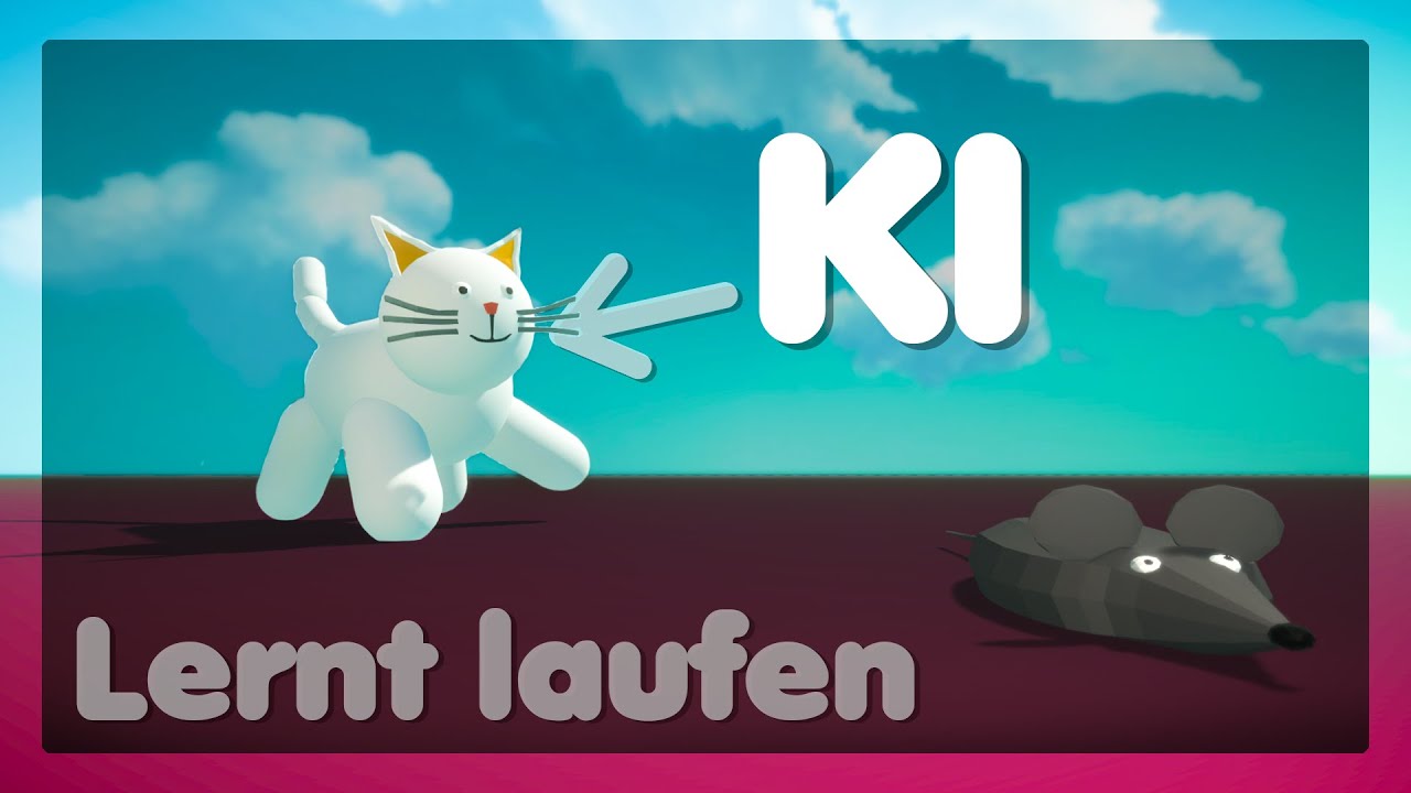 KI Katze lernt laufen!