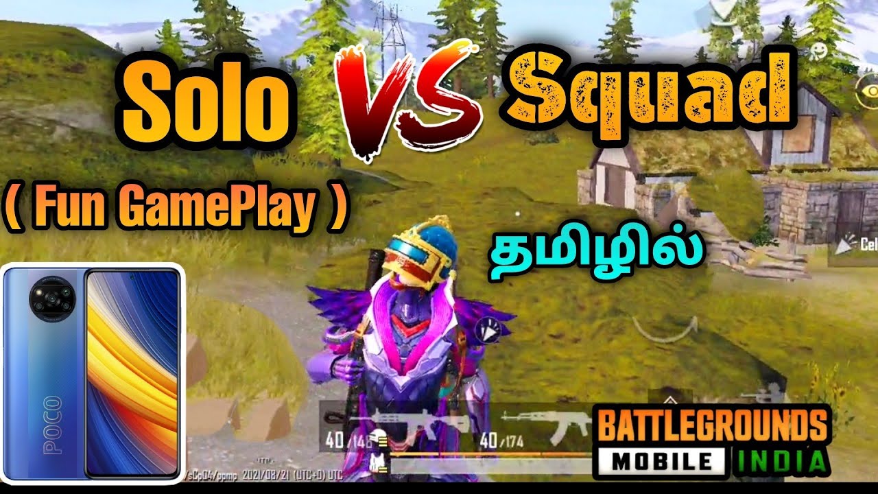 Battle Grounds Mobile India Solo Vs Squad GamePlay ! | Bgmi Fun GamePlay Tamil ! | George Gaming |