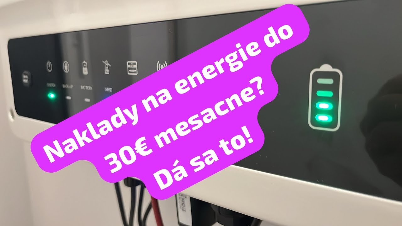 Nízke náklady na eregie vďaka fotovoltike