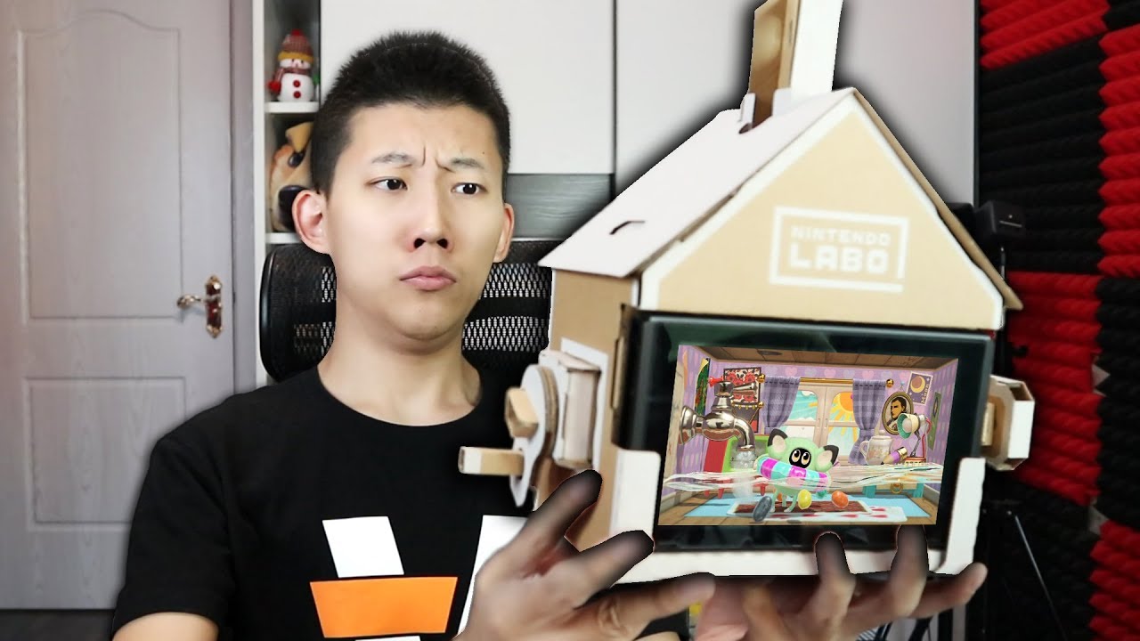 任天堂labo紙板房屋！我在裏面養了壹個寵物！鯉魚Ace解說