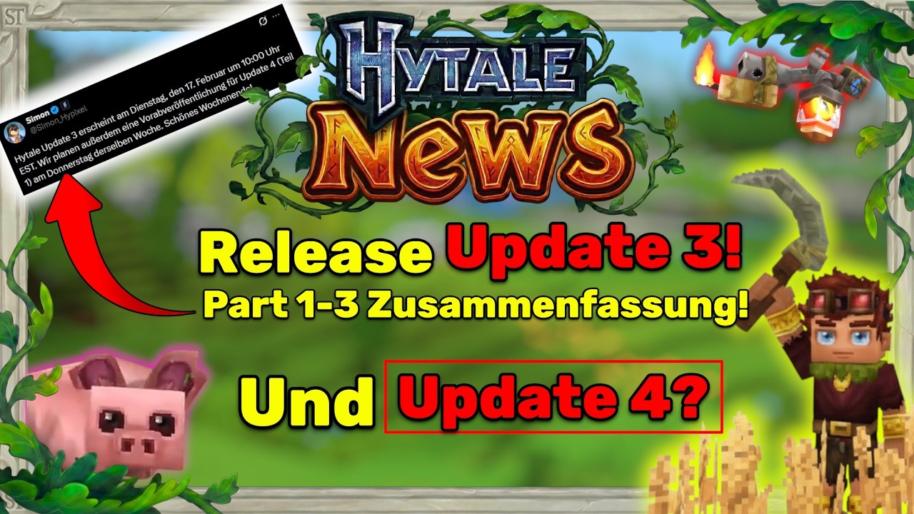 Release Datum Update 3 Best&auml;tigt! Infos zu Update 4! Die Gro&szlig;e Zusammenfassung!! | Hytale News