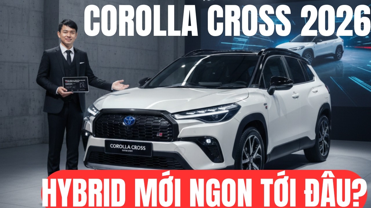 Toyota Corolla Cross HEV GR Sport 2026 &mdash; Lột X&aacute;c Thể Thao, C&ocirc;ng Nghệ Hybrid Mới, Gi&aacute; Từ 980 Triệu.
