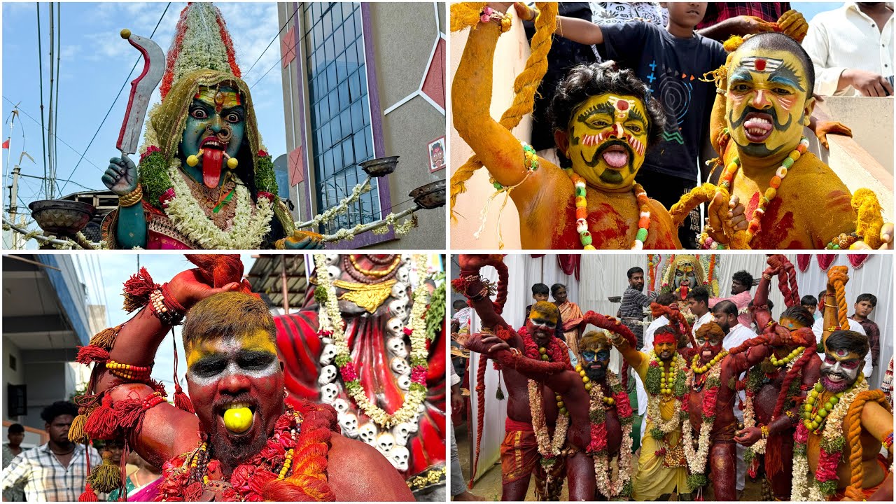 Old City Bonalu 2025 | Falaknuma Kali Mata Gatam Uregimpu | Amruth potharaju | Sathi Potharaju entry