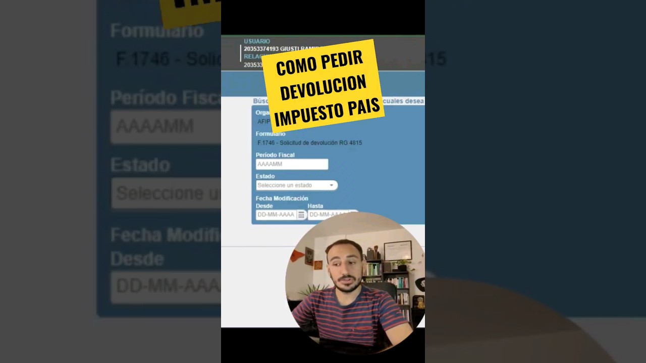 Paso a paso como pedir la devolucion de las percepciones del impuesto pais