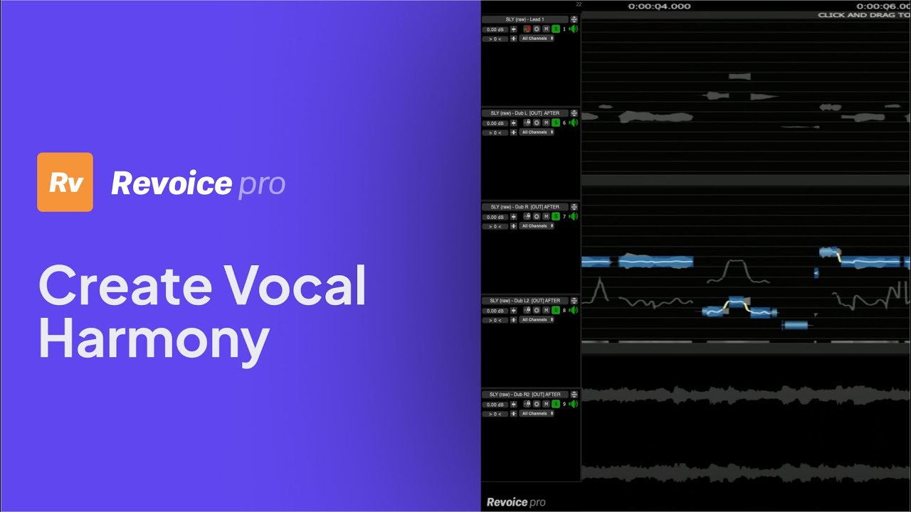 How To Create a Vocal Harmony with Revoice Pro 5