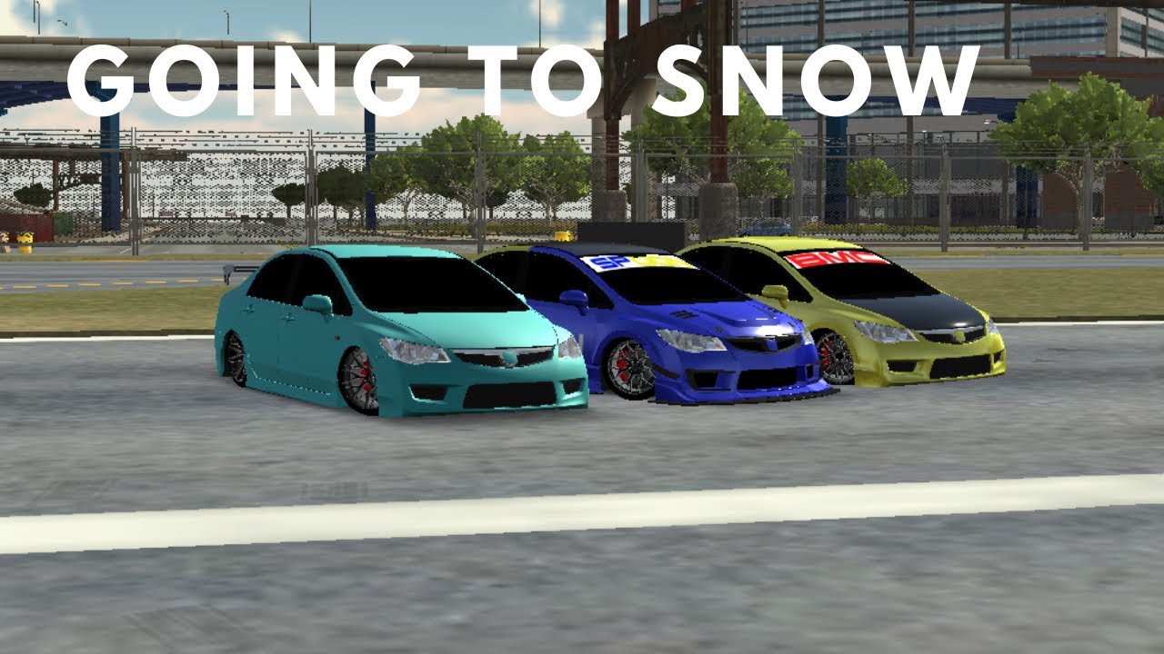WE ARE GOING TO SNOW WITH FULLY BAGGED CIVIC 🔥🔥