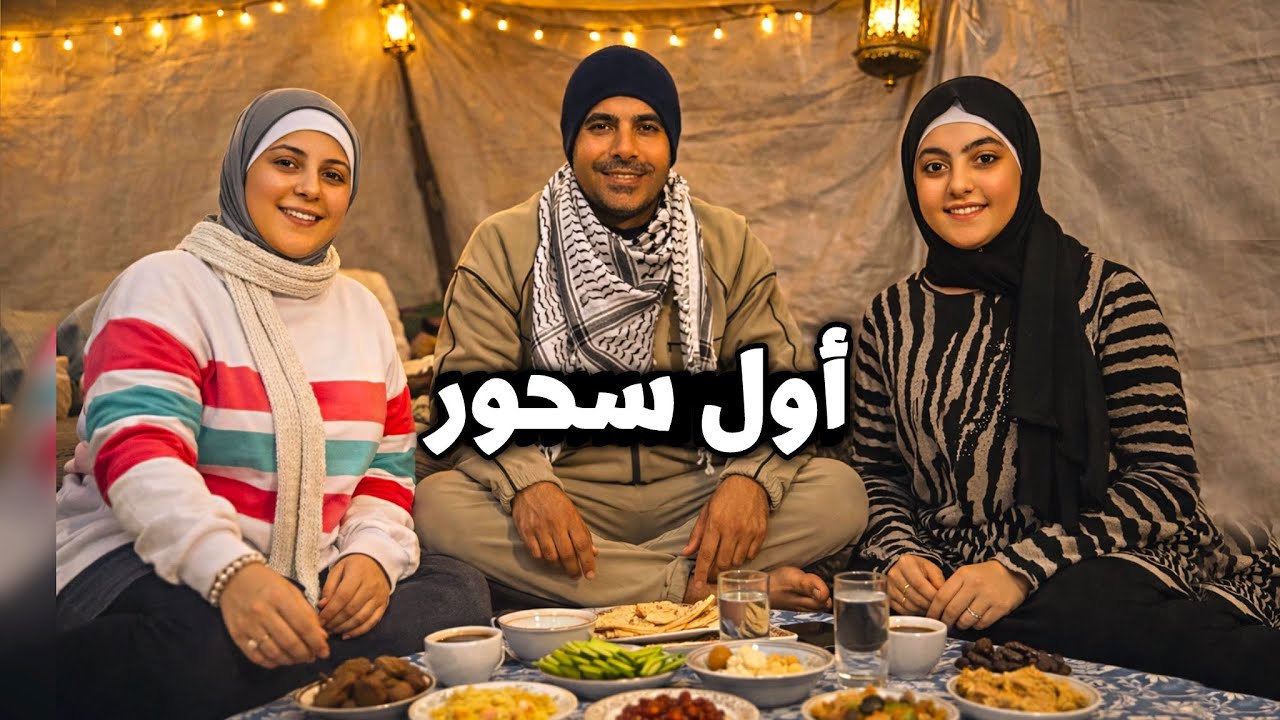 أول سحور خارج خيمتنا بسبب لحظة غيرت كل شيء !!