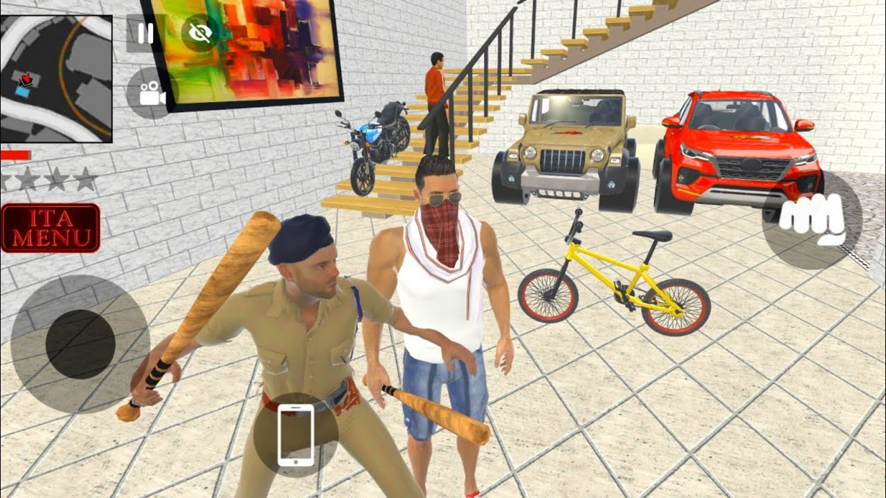 🤑Franklin order by 1️⃣ Thar 💥 and 1️⃣ Fortuner 🚗 in Indian 🇮🇳 bike Theft Auto Simulator 🎮
