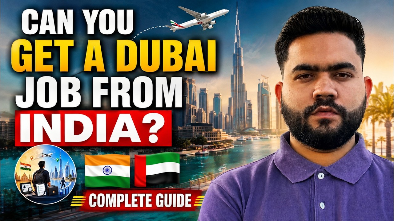 Can You Get a Dubai Job From India? 🇮🇳➡️🇦🇪 | Dubai Jobs 2026 | Complete Guide