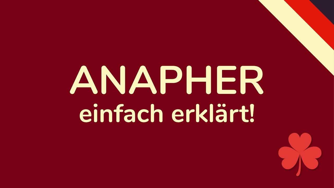 ANAPHER - schnell & einfach erkl&auml;rt (rhetorische Mittel animiert) 🇩🇪