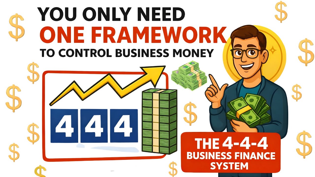 💰 You Only Need 1 Framework to Control Business Money: The 4-4-4 BUSINESS FINANCE SYSTEM