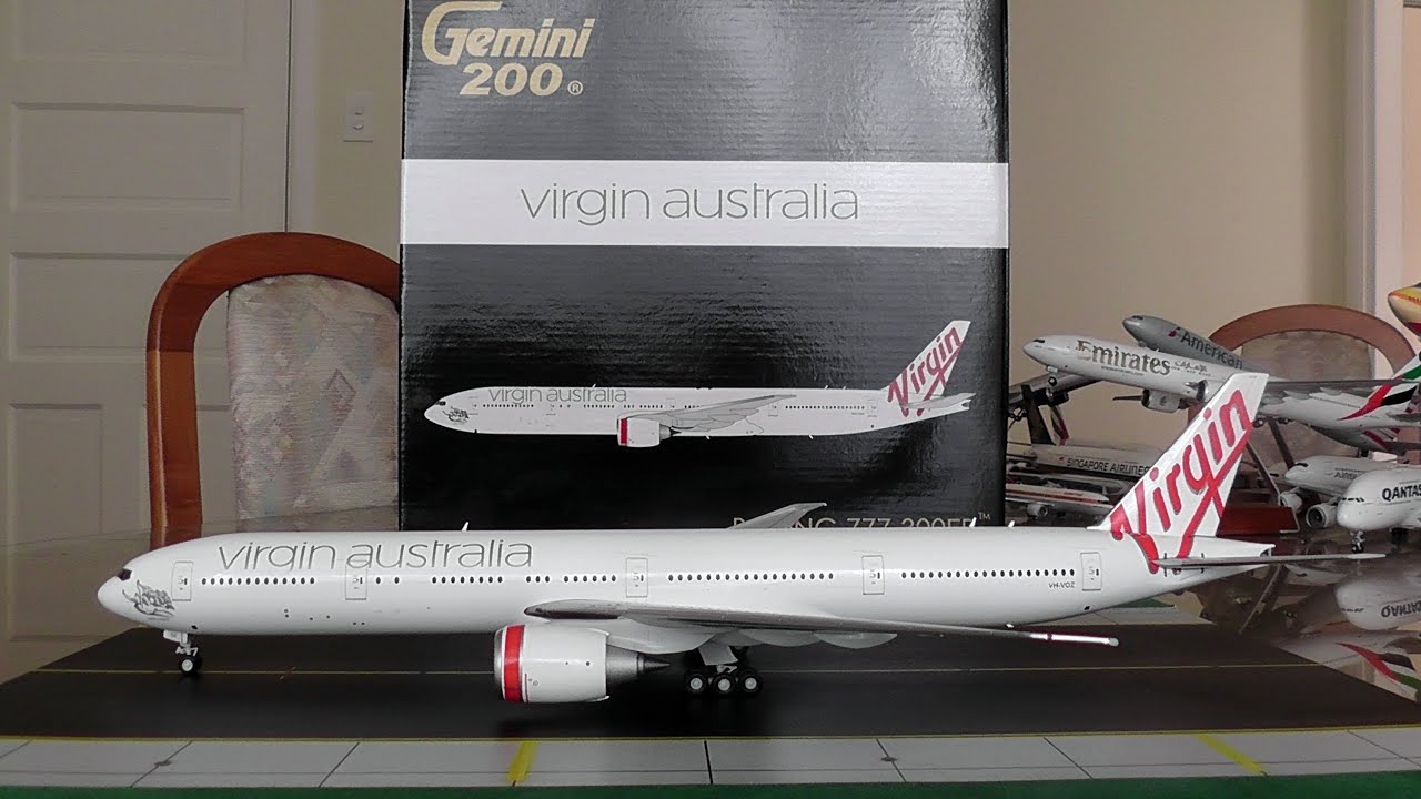 Gemini Jets 1:200 Virgin Australia 777-300ER Unboxing and Review