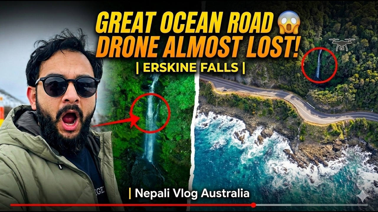 Road Trip to Great Ocean Road & Erskine Falls- A Dreamy Cinematic Vlog. FPV Drone + Nature.