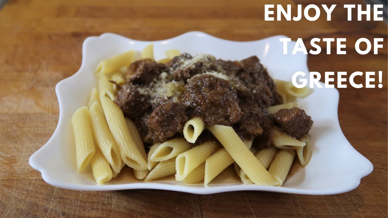 Pastitsada - one of the best dishes from Greece!