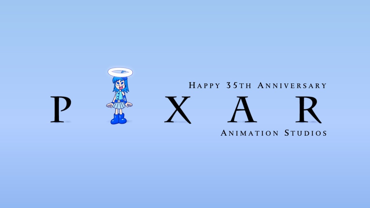 Pixar Animation Studios Logo Parody (POE-Tan as Luxo Jr.)