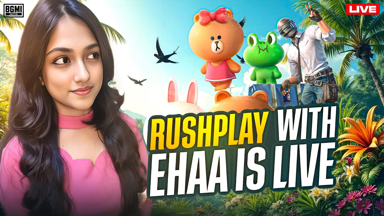 Bgmi Aggressive Rush Gameplay join with teamcode#live #bgmilive #pubgmobilegirllive #bgmilive