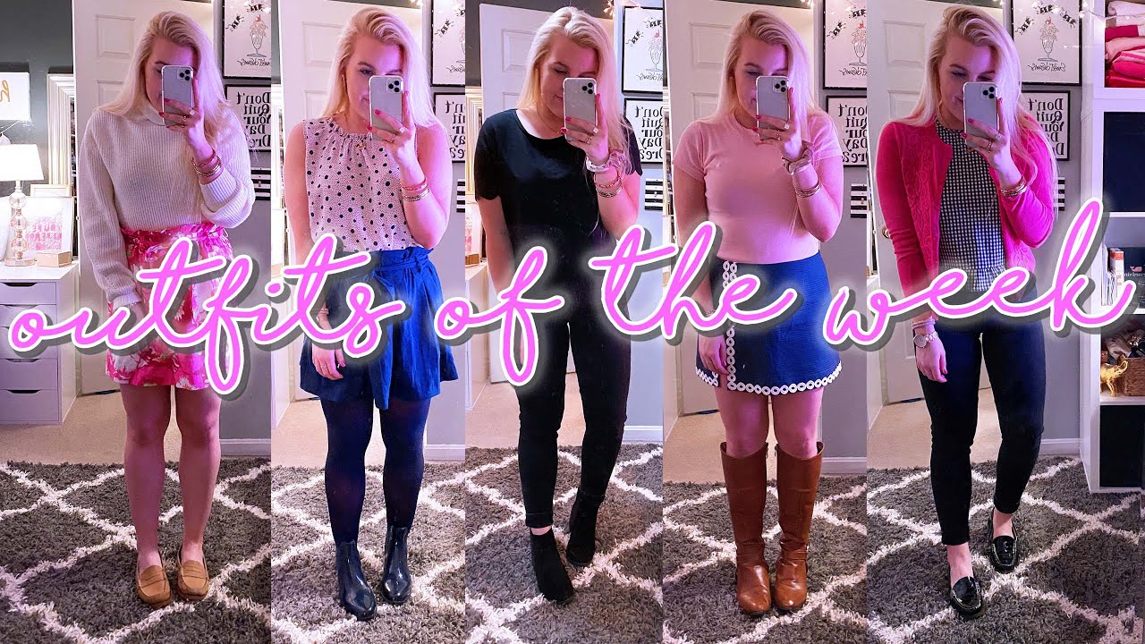 PREPPY OUTFITS OF THE WEEK (LOTS OF PINK VALENTINE'S DAY  OUTFITS) #OOTW || Kellyprepster