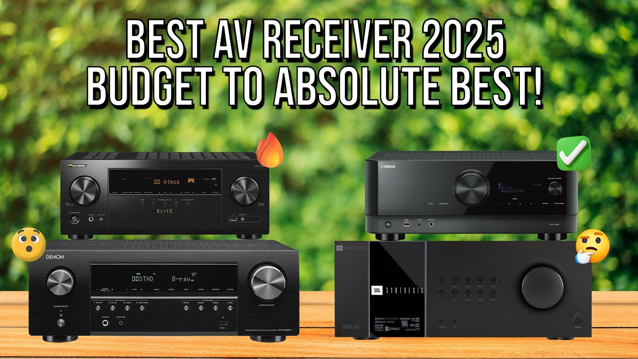 Best AV Receivers 2025: Top 10 Best AV Receivers: Denon, Sony, Yamaha, Marantz, Onkyo, & More!